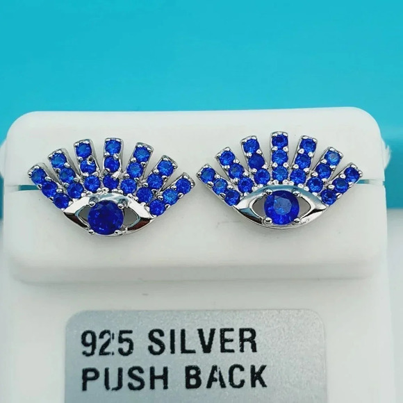 "925 Sterling Silver CZ Beautiful Earrings for Women, 1USPAR4199 - Picture 1 of 11